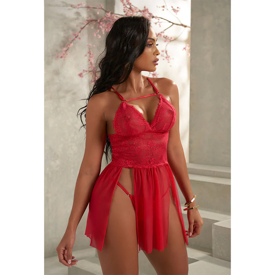 Babydoll Elegante Rouse Rojo - Lencería Premium Femenina
