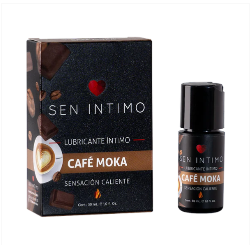 Gel Íntimo Efecto Calor Sabor Café Moka Premium - Sen Íntimo