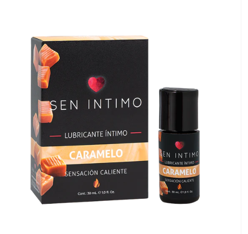Gel Íntimo Efecto Calor Sabor Caramelo Premium - Sen Íntimo