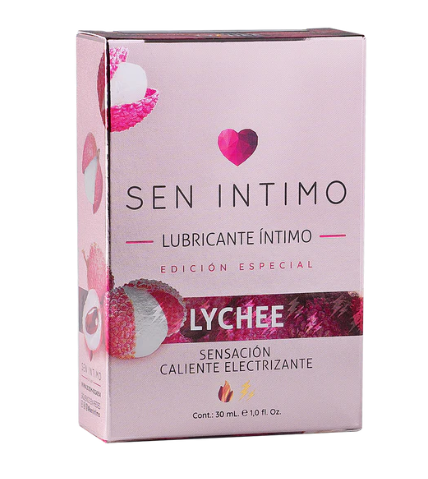 Gel Íntimo Efecto Calor Sabor Lychee Premium - Sen Íntimo