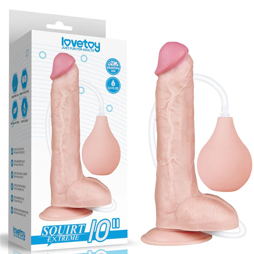 🔥 Dildo Realista 10" Squirt Extreme Flesh 💦