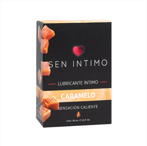 Gel Íntimo Efecto Calor Sabor Caramelo Premium - Sen Íntimo