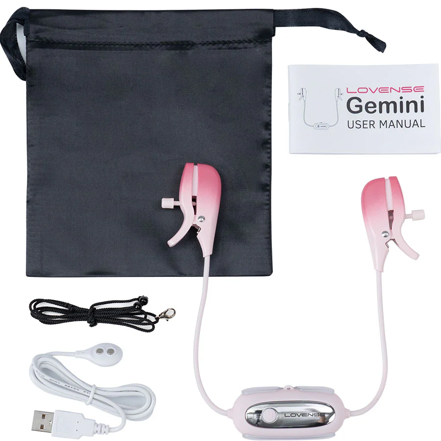 Pinzas Vibradoras Gemini Controladas por APP - Lovense