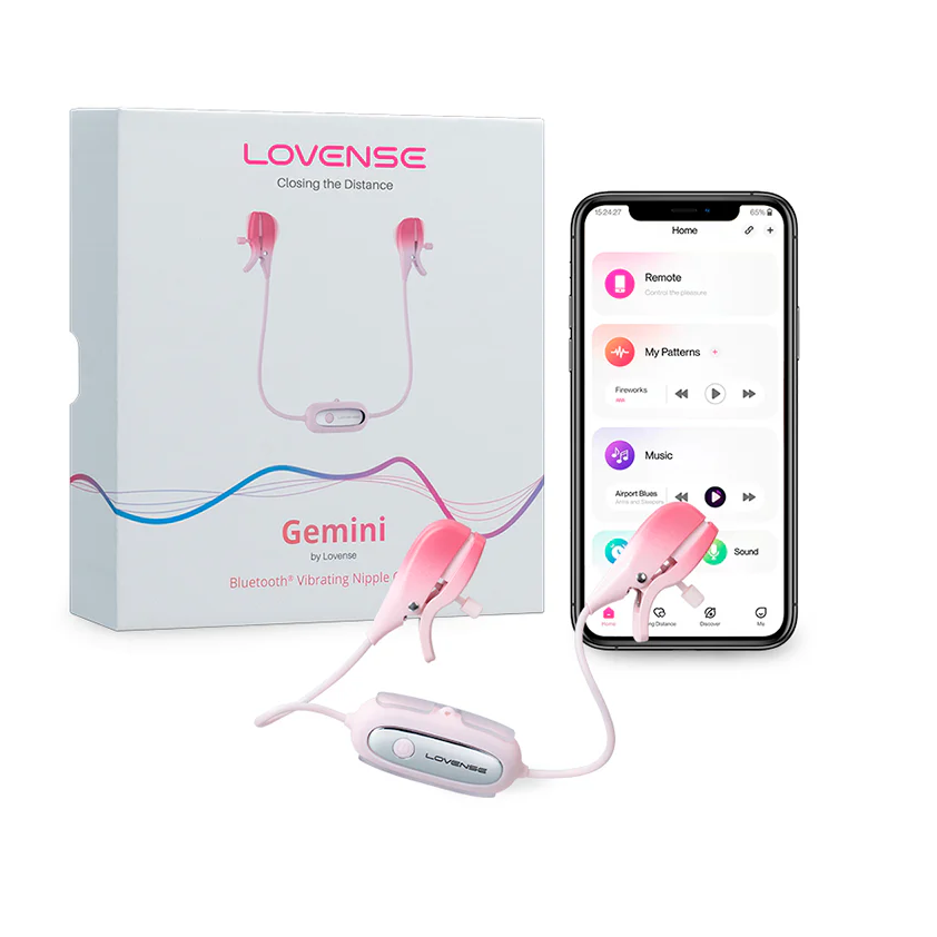 Pinzas Vibradoras Gemini Controladas por APP - Lovense